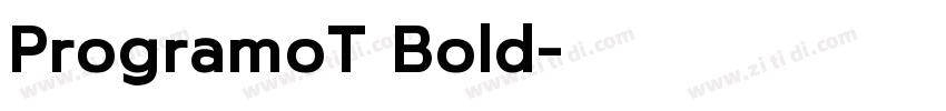 ProgramoT Bold字体转换